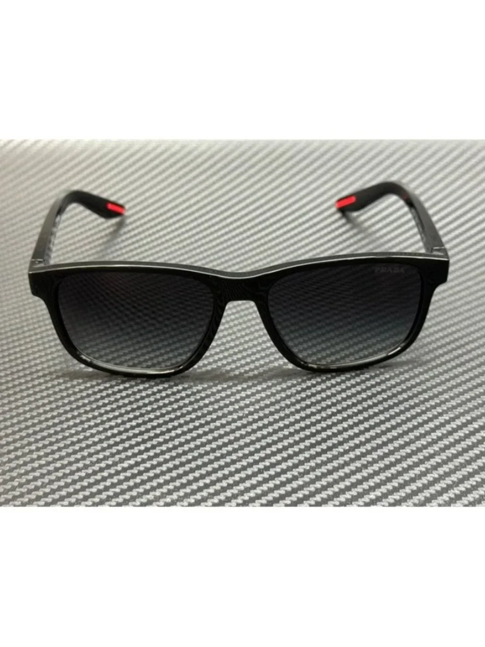 New Prada Linea Rossa Men Black Sunglasses 56-17-145